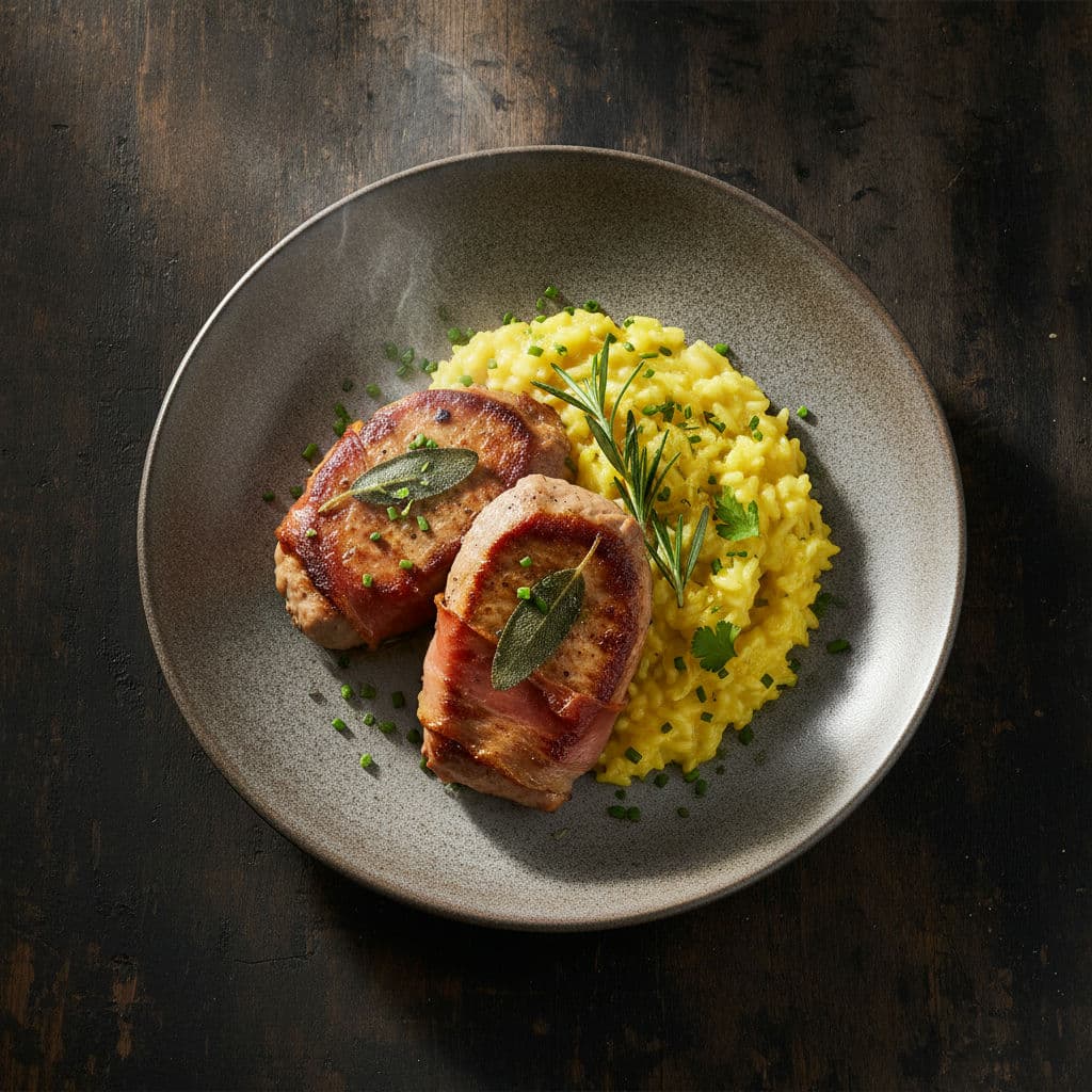 Italiensk Saltimbocca med Cremet Citronrisotto