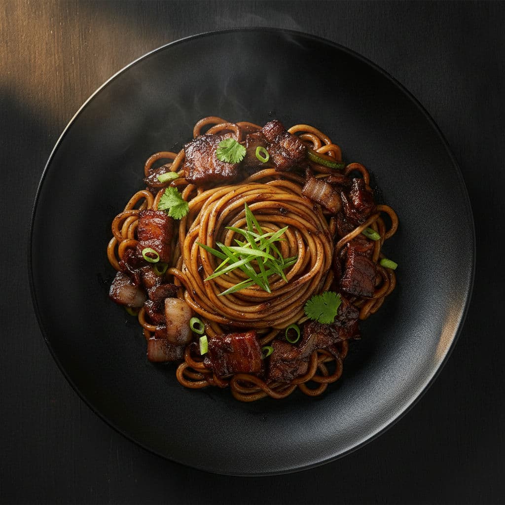 Koreansk Jjajangmyeon – Svart bönpasta-lyx