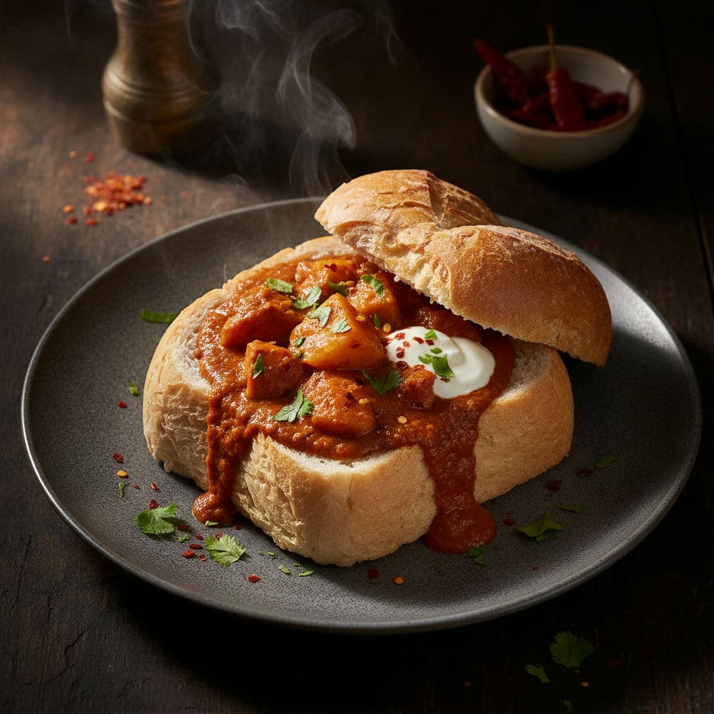 Krydret Sør-Afrikansk 'Bunny Chow'