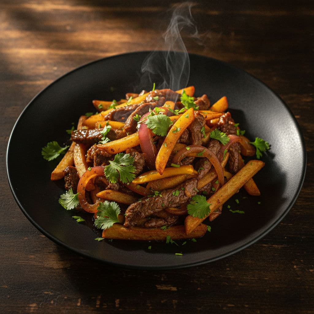 Peruansk Lomo Saltado-fest